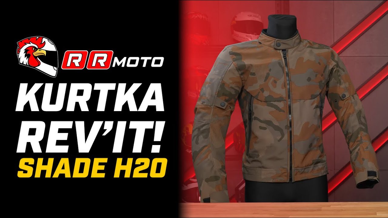 REVIT SHADE H2O - kurtka motocyklowa w stylu casual ze zintegrowaną membraną i wypinaną ociepliną