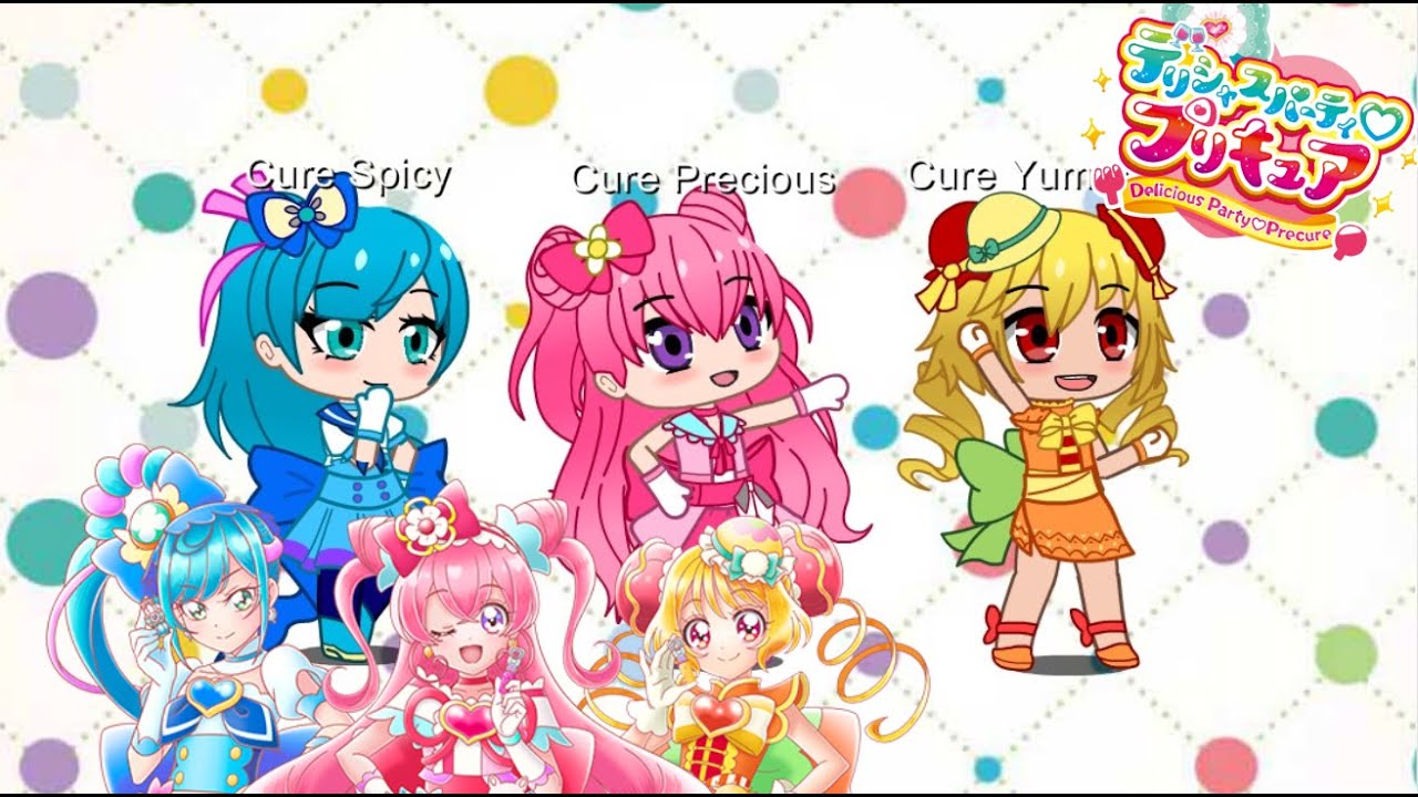 Pretty cures 2004-2022 in gacha club (surprise characters at the end)