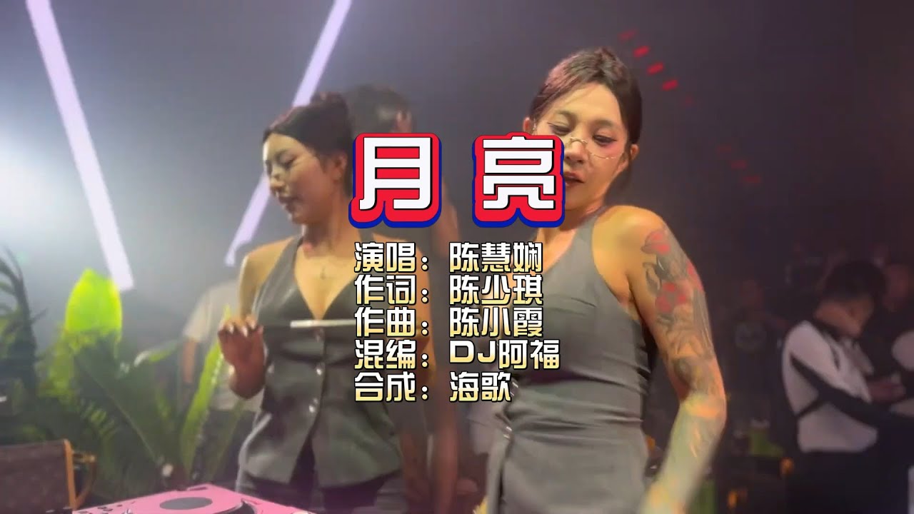 陈慧娴《月亮》DJ阿福ProgHouse Mix KTV 导唱字幕 （备有伴奏视频）