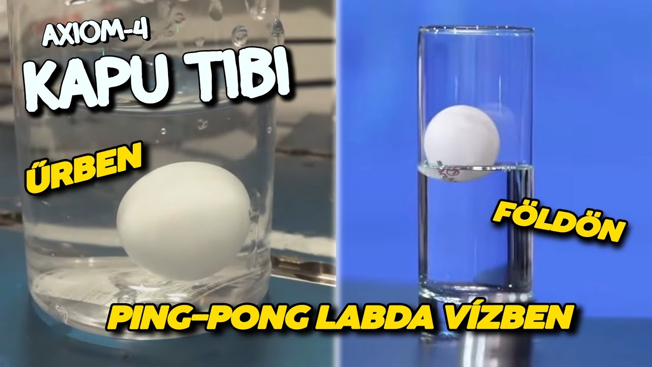 Kapu Tibi LÁTVÁNYOS kísérlete SÚLYTALANSÁGBAN - Pingpong labda VÍZBEN!! 💧🏓 SPACEJUNKIE