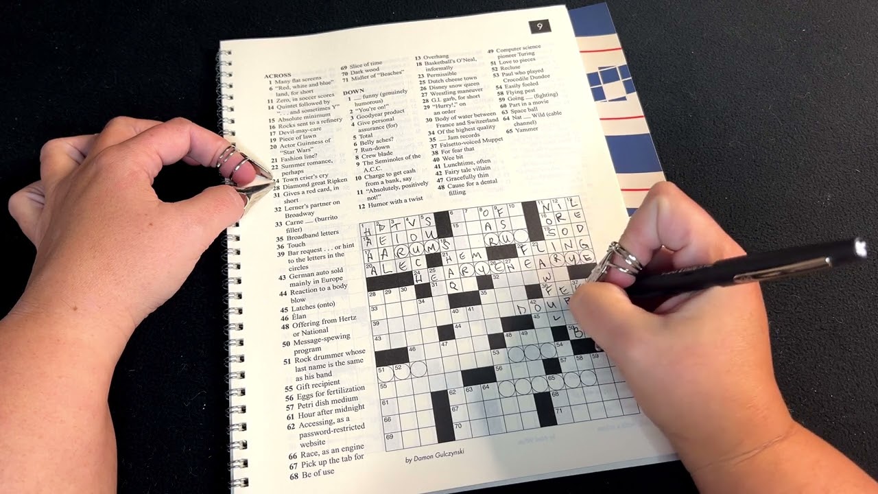asmr whisper | new york times crossword puzzle