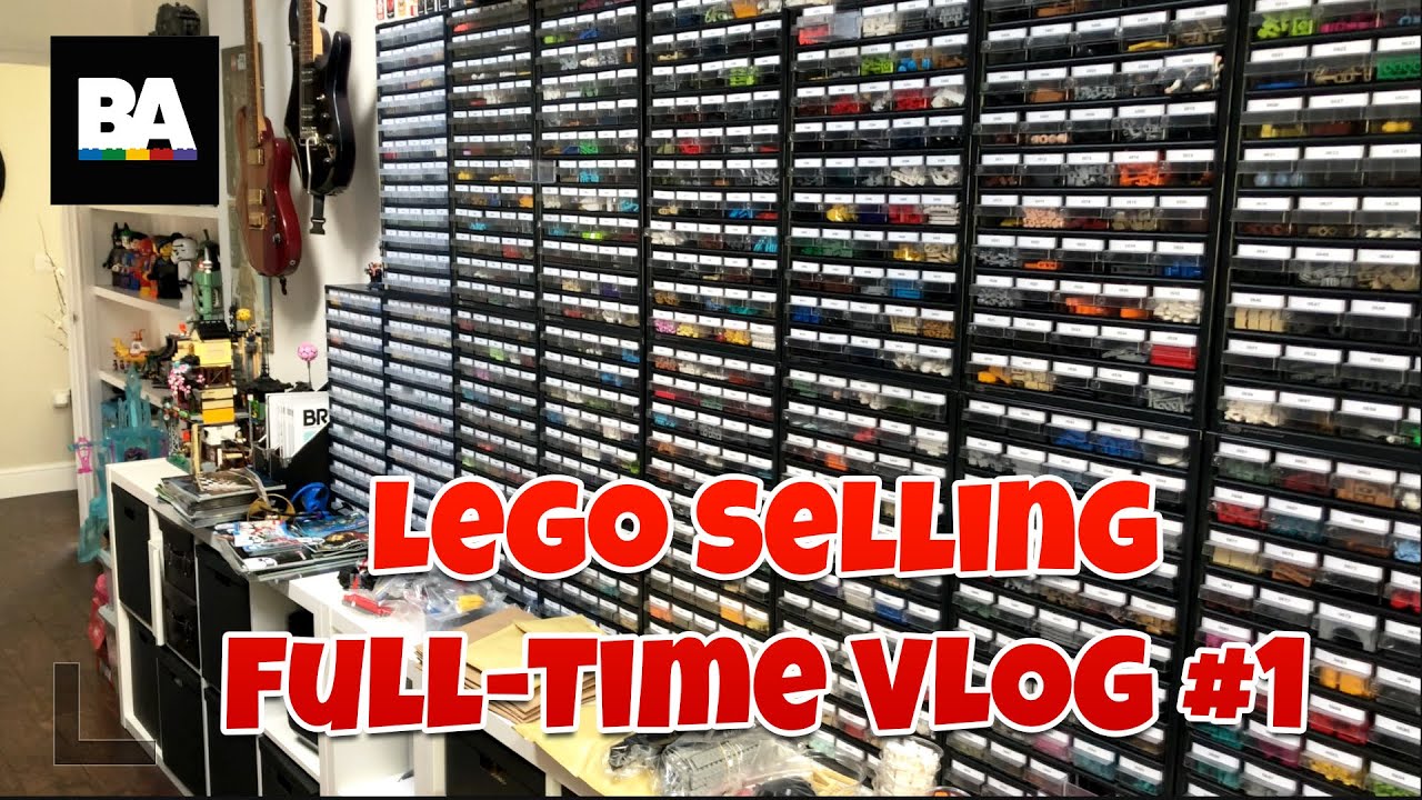 The life of a FULL TIME Lego seller VLOG #1 - Bricklink , Brickowl & eBay selling Lego