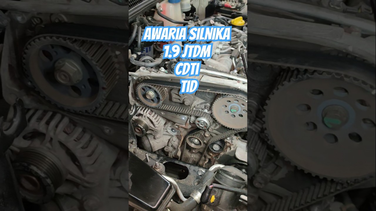 Awaria koła pasowego silnika 1.9 diesel #dth #jtd #tid #jtdm