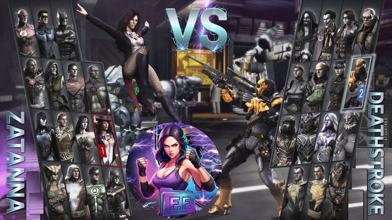 ZATANNA vs DEATHSTROKE Injustice: Gods Among Us 2013 (Technical Battle & Unique Archive)