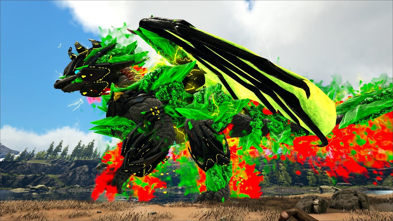 ARK Monster #2 - Oanh tạc cả thế giới khủng long ARK với Siêu rồng Myth-Dragon