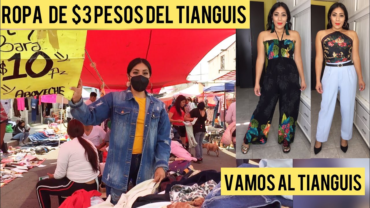 Outfits con ropa de $3 pesos del tianguis/ vamos a comprarlo