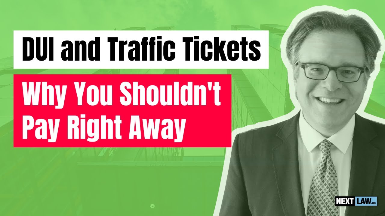 DUI and Traffic Tickets? Why You Shouldn't Pay Right Away