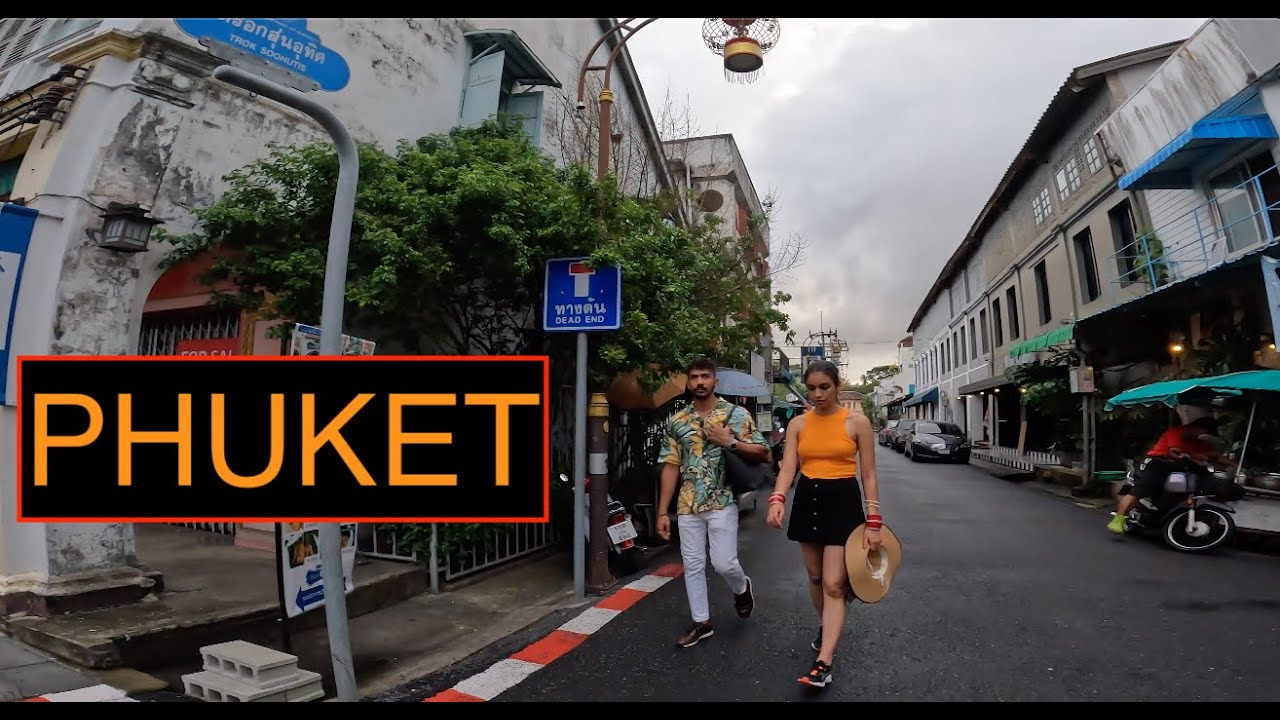 [4K] Walking Phuket Thailand: Trok Soonutis
