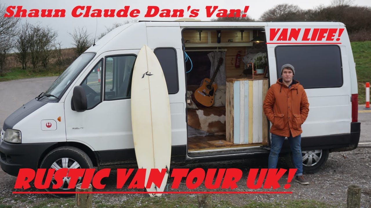 Rustic van tour self converted stealth camper van