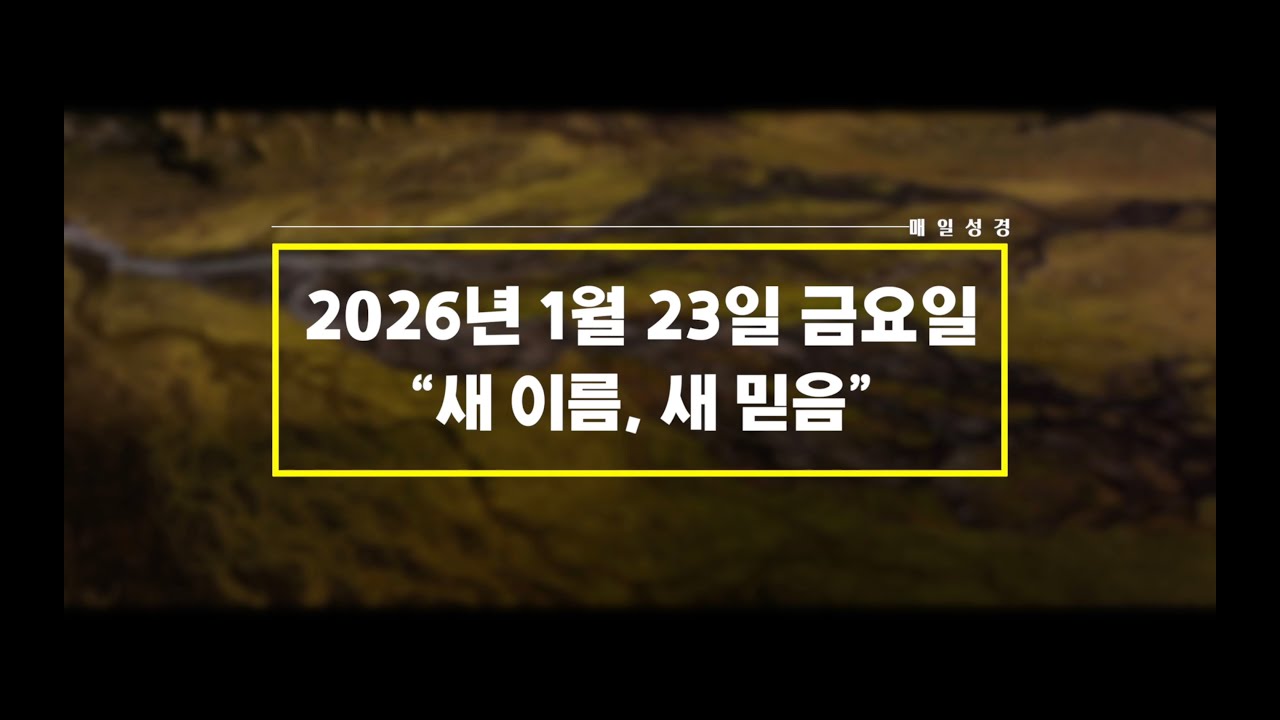 「매일성경」 