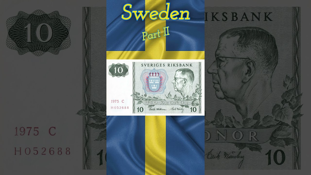 Sweden Part II. Banknotes from  1963 to 1990 #banknotes #banknotecollection #sweden #abba #money