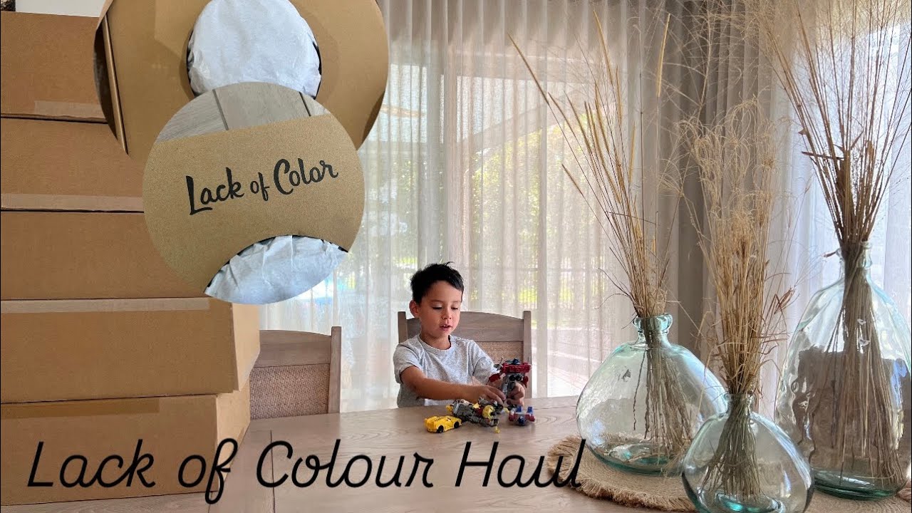 Unboxing my Lack of Colour Haul with the help from my son Liam👒 