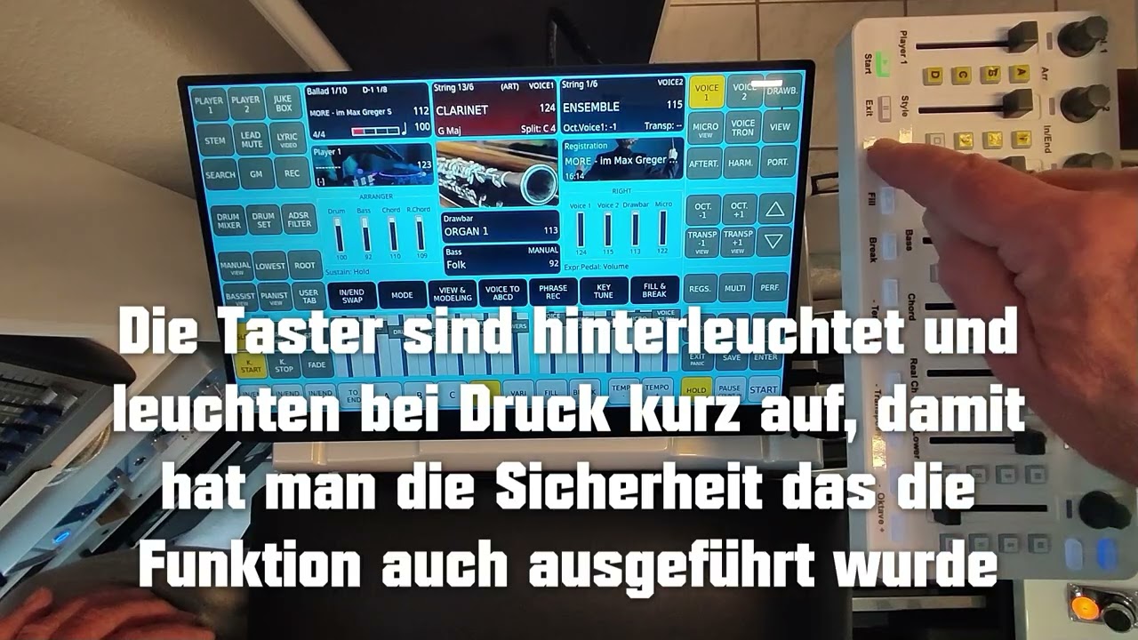 Ketron EVM mit SMC Mixer steuern - Technik Video