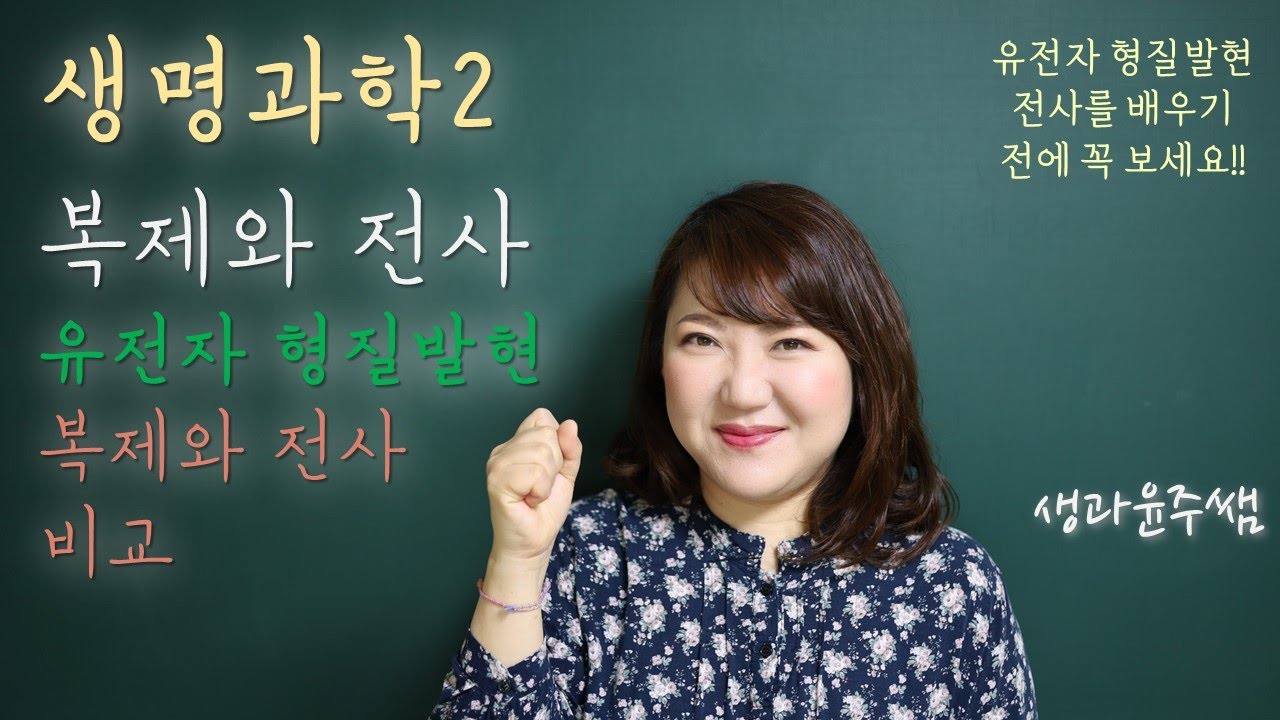 [생명과학2]4.유전자발현과 조절 / 07.복제와 전사 비교