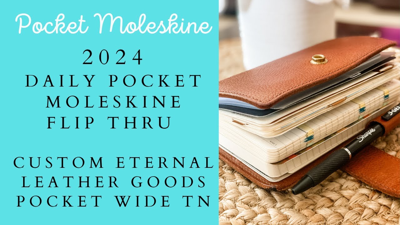 Перелистывание карманного планировщика | Январь-май 2024 | Pocket Moleskine Daily | #pocketplanne...