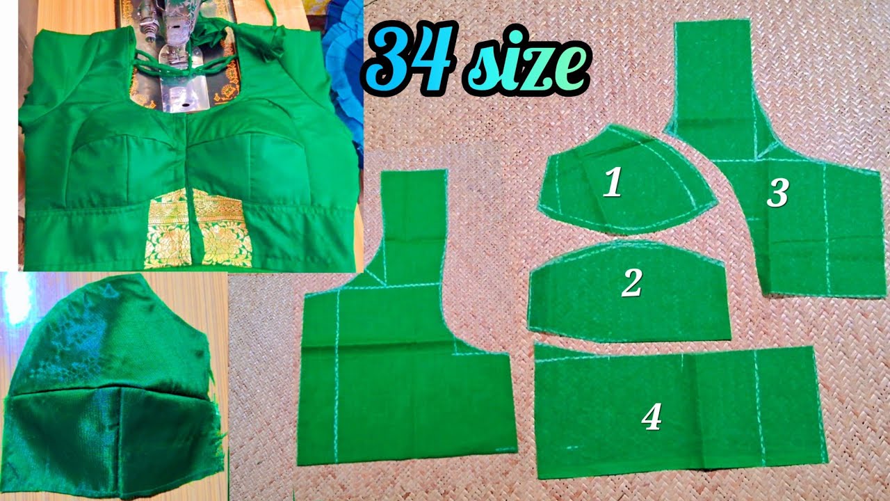 double Katori blouse cutting and stitching 💯 // 34 size