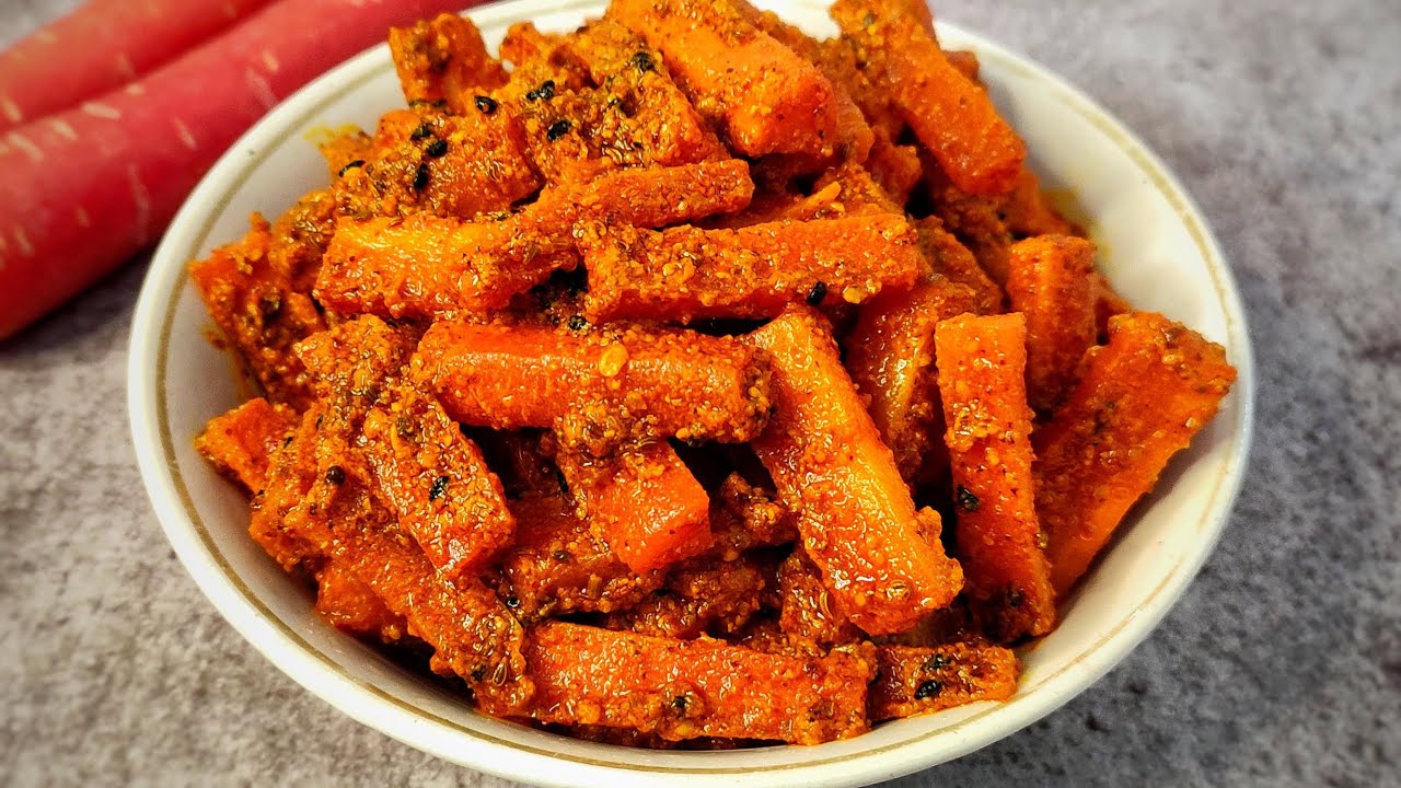 सालों साल चलने वाला गाजर का चटपटा अचार#instsntachar#gajarachar #achar  
