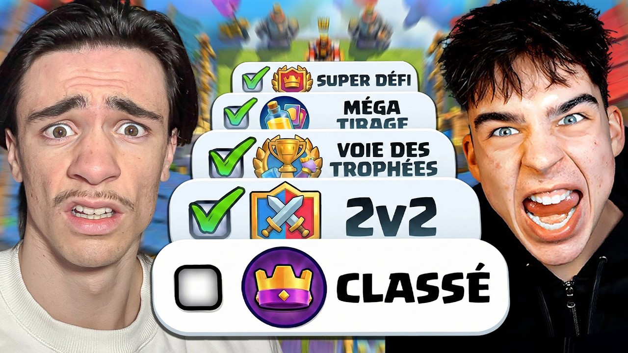 Celui qui FINIT TOUS les MODES de Clash Royale en PREMIER GAGNE ! (ft. Croshoot)