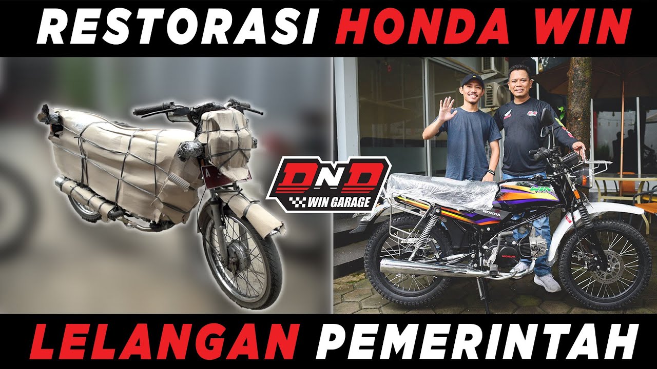 Restorasi Honda Win 100 Plat Merah Hasil Lelangan Pemerintah | DND WIN GARAGE
