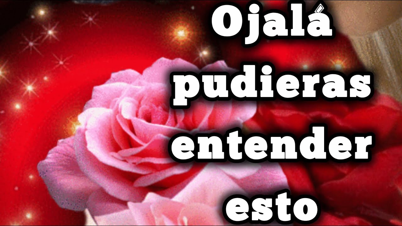 Ojalá pudieras entender esto princesa