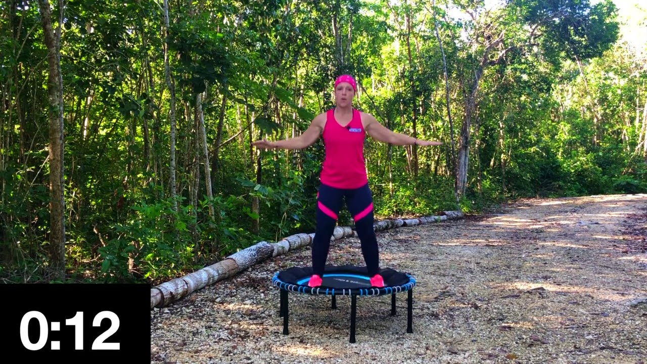 21 Minutes SERIES 21, DAY 18 Low Impact Rebounding on a Leaps & Rebounds Trampoline 128BPM