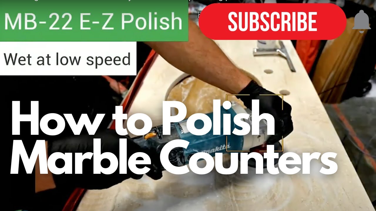 Полировка мрамора полировальным порошком для мрамора MB-22 Easy Polish