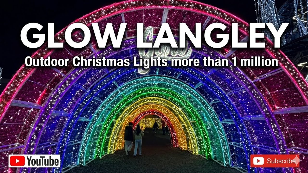 Glow Langley Outdoor Christmas Lights Festival | POV Magical Winter Walk Experience 🎄✨