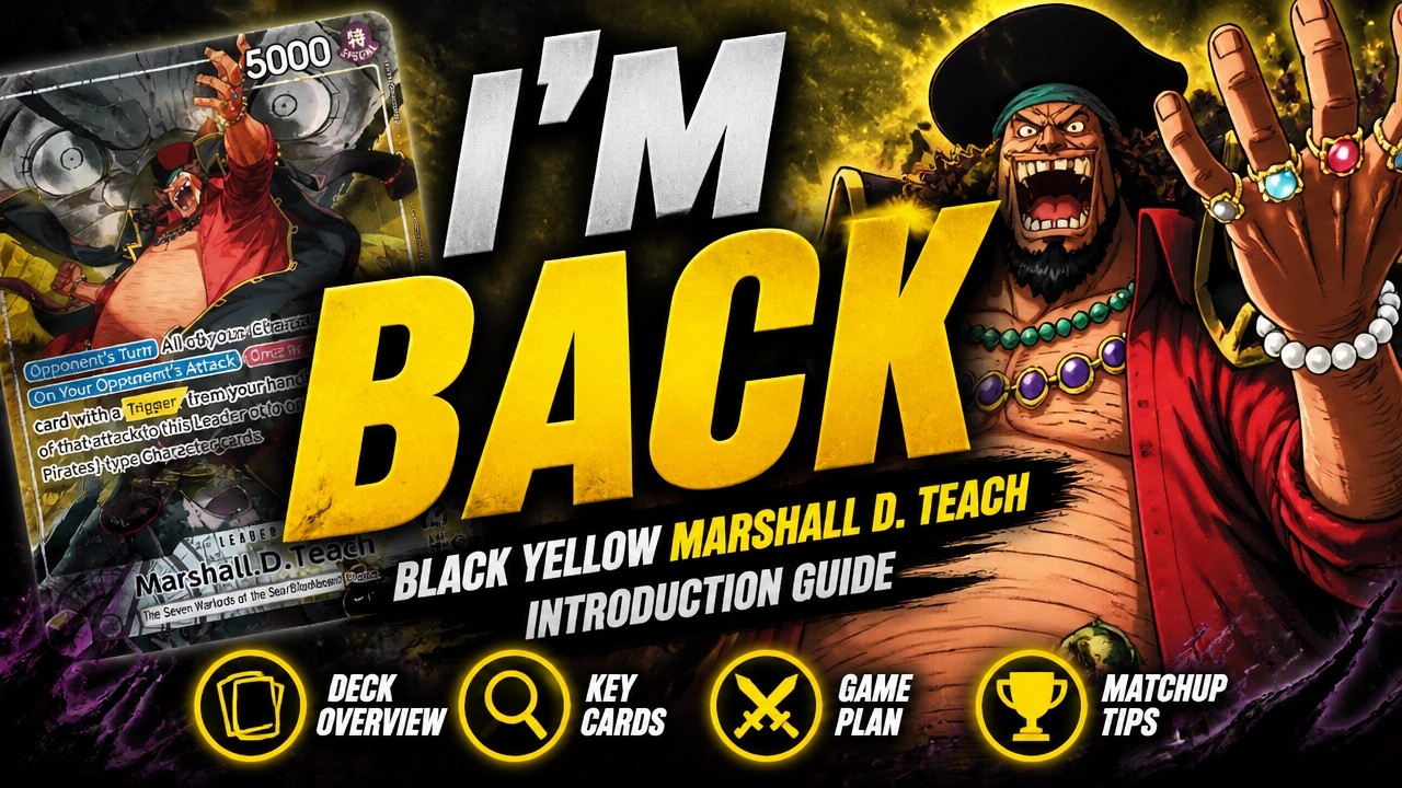 Руководство по ознакомлению с творчеством Маршалла Д. Тича (Black Yellow Marshall D. Teach) | Tcg...