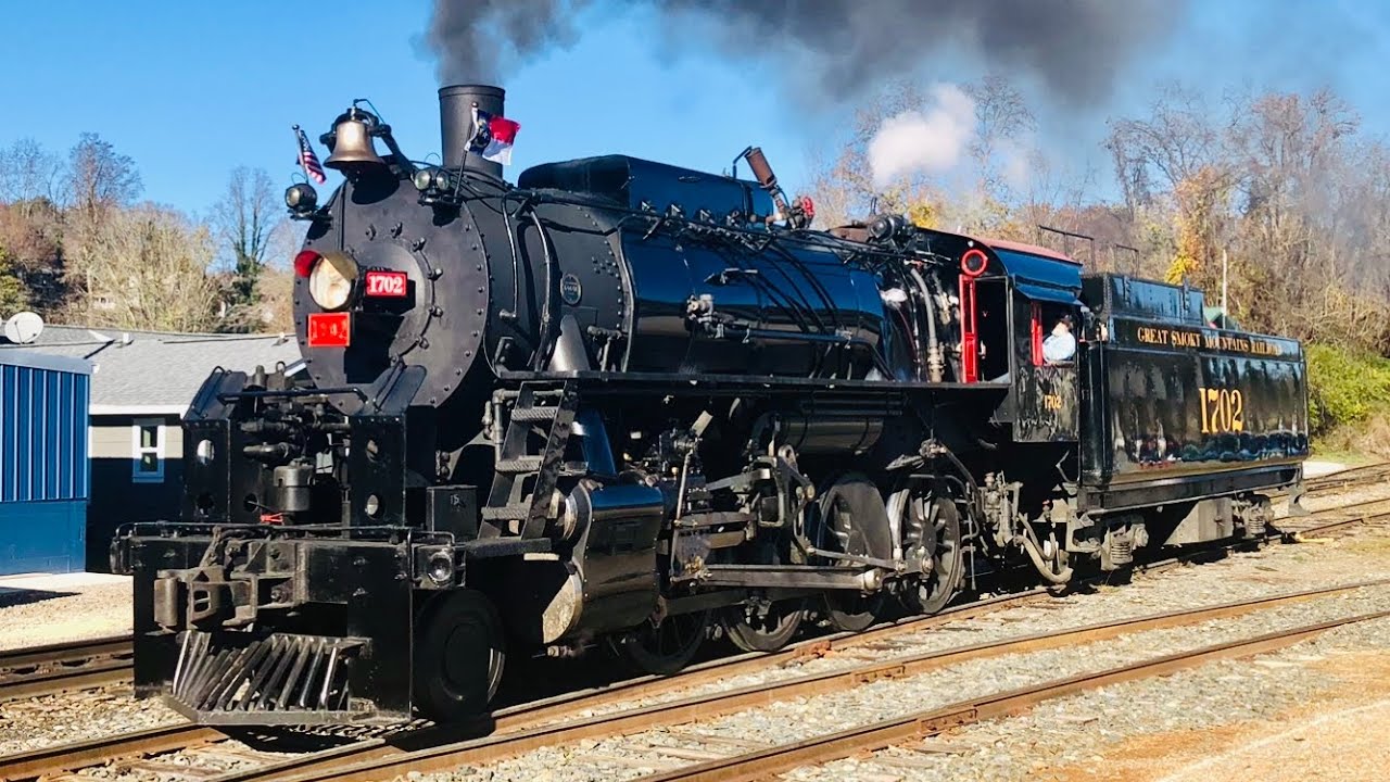 Great Smoky Mountains Railroad: #1702 Tuckasegee River 11-16-2024
