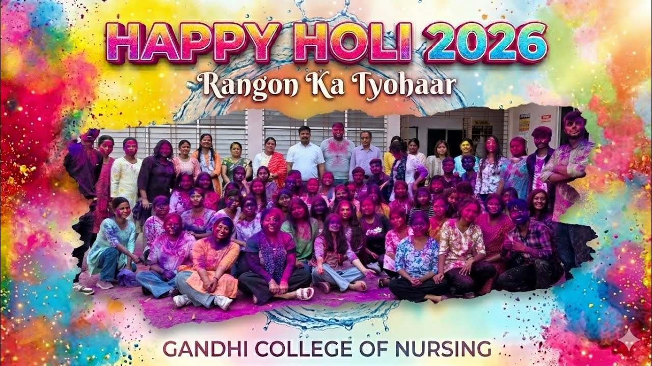 UNFORGETTABLE HOLI at Gandhi College of Nursing🌈✨| Happy Holi 2k26🥳#thescrubgirl #fun #comedy #dance