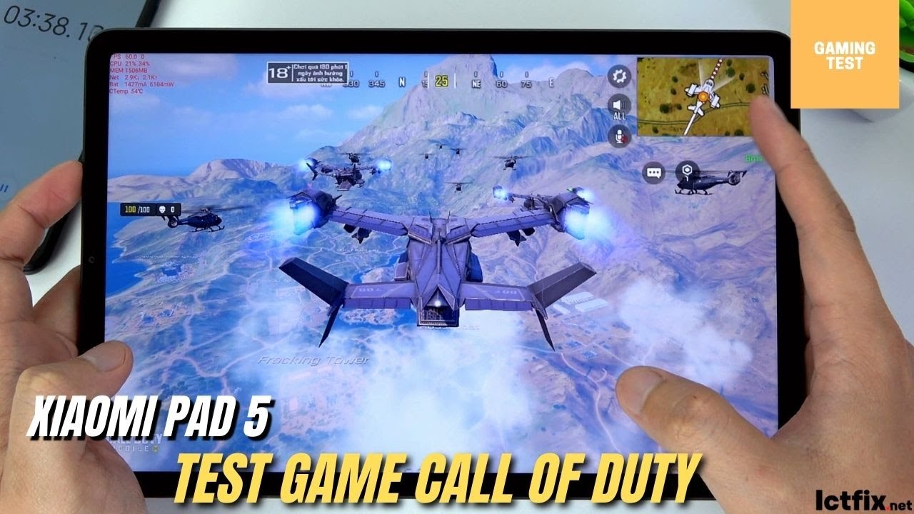 Xiaomi Pad 5 Call of Duty Gaming test | Snapdragon 860, 120Hz Display