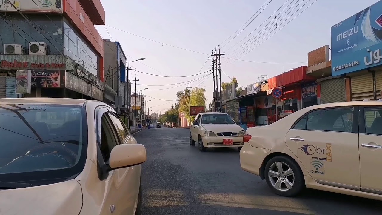 A Walk from Ainkawa to city center,Erbil تمشاية من عنكاوه إلى مركز المدينة القديمة