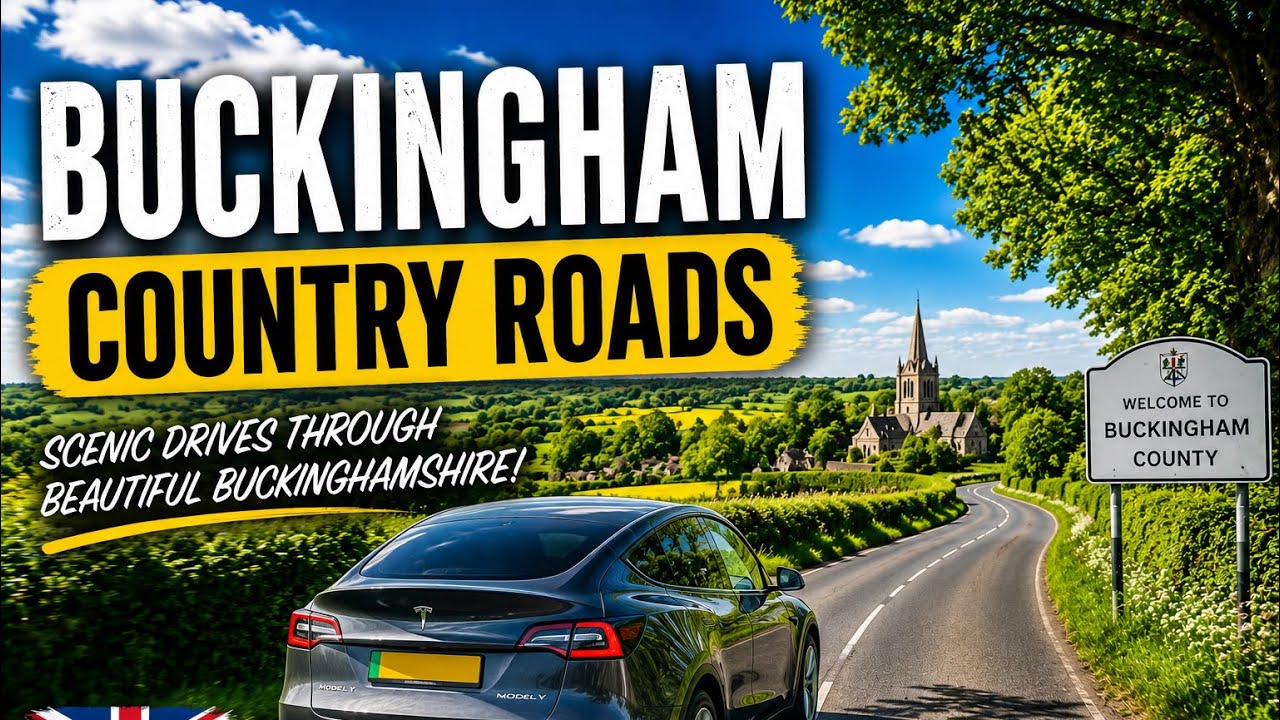 Evening Drive Through Beautiful Buckinghamshire Country Roads | England | Relaxing Scenic Drive| 4K