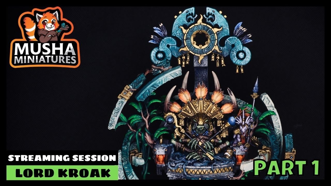 How to paint LORD KROAK - Jade Stone Effect - Overbrushing Painting Technique - Warhammer [PART 1]