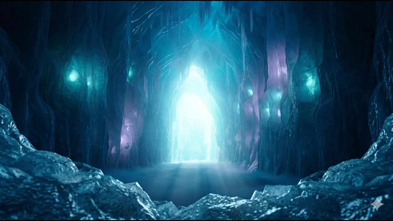 The Glacial Vault: 8-Hour Arctic Immersion | Immersive Visual Journey ❄️🌑