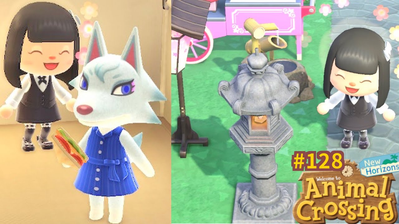 Jour 140 ⛺️ Blanche au camping !! Ouverture plein de cadeaux 🎁 Animal Crossing New Horizons #128
