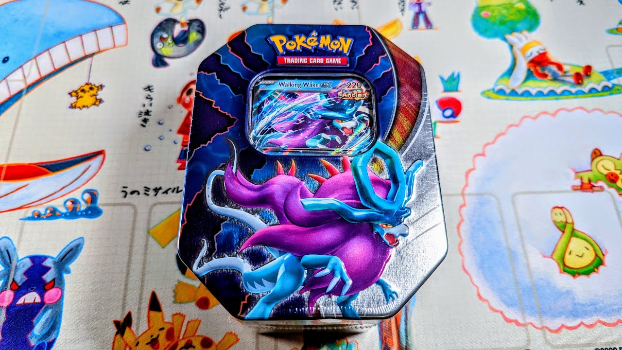 NEW TIN! Paradox Clash Tin WALKING WAKE EARLY Pokemon Cards Opening *Twilight Masquerade*