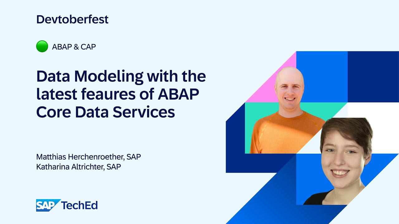 🟢 Data Modeling with the latest features of ABAP Core Data Services