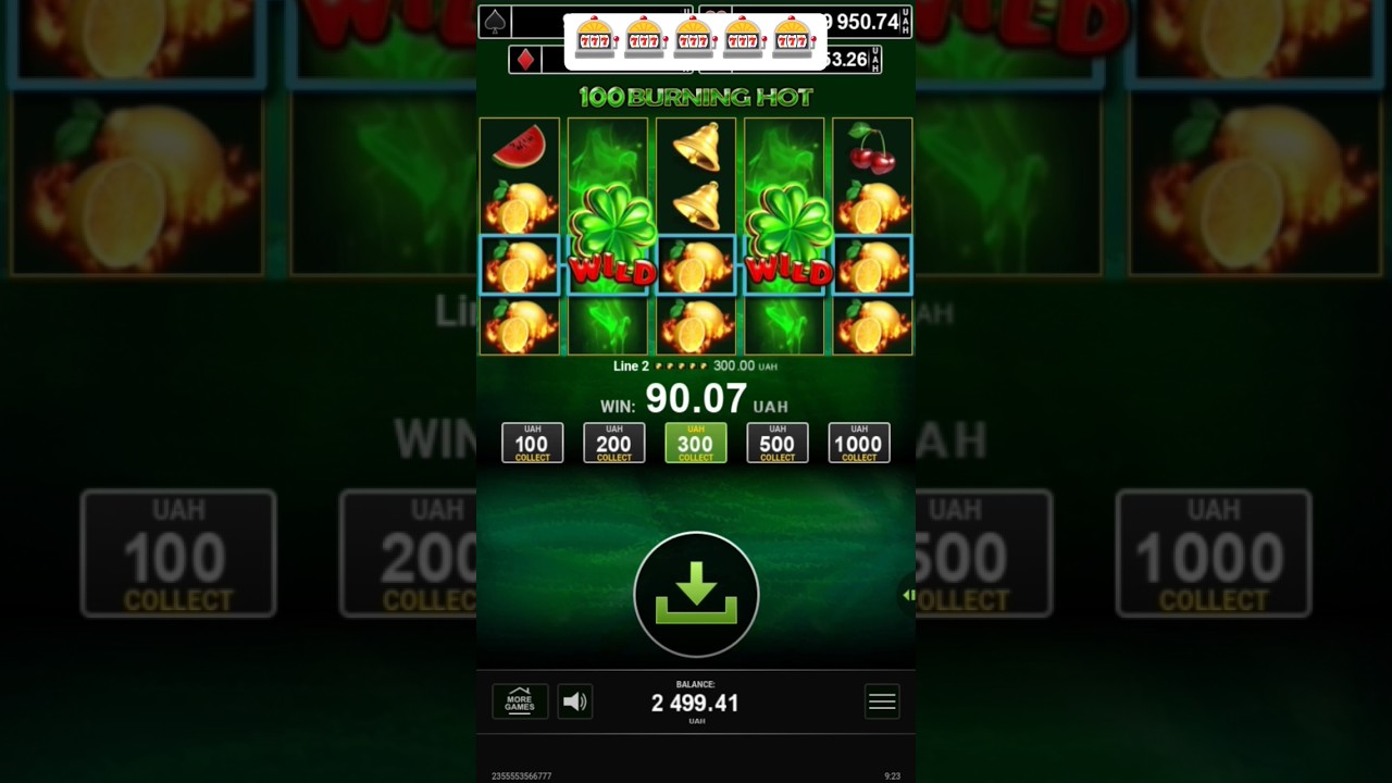 100 burning hot  великий виграш🤑🎰