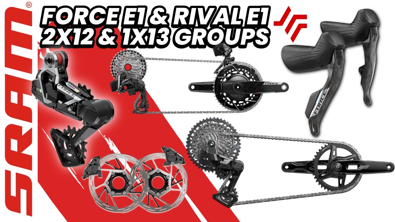 NEW SRAM AXS Force E1 & Rival E1 Groupsets w/ 1x13 XPLR Options!