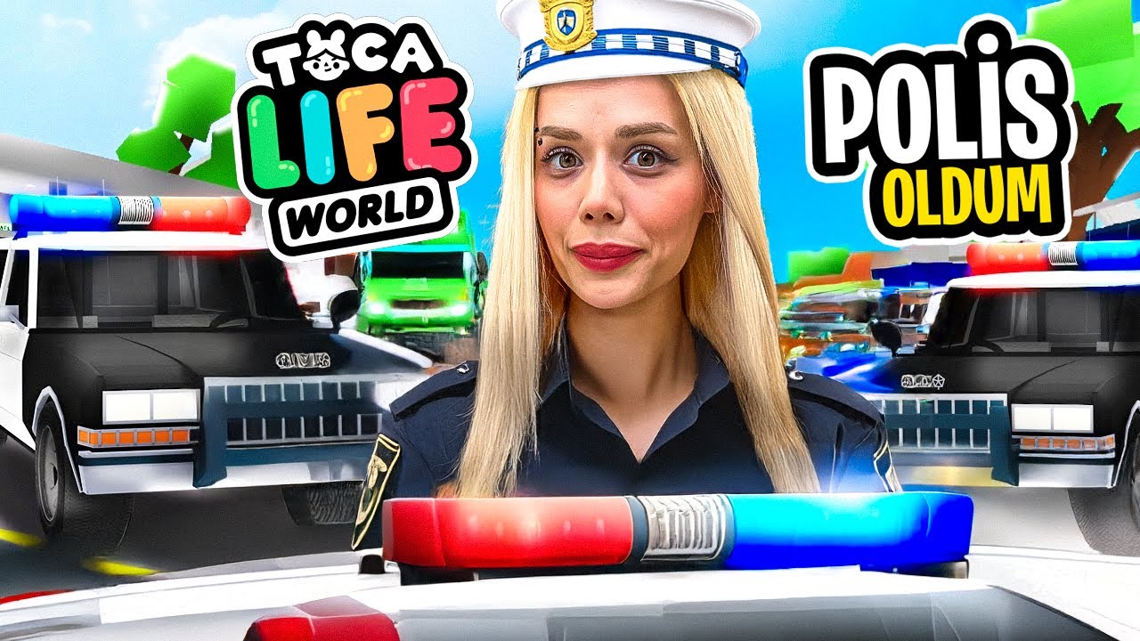 24 SAAT BOYUNCA POLİS OLDUM !? | Toca Life World @GamzeKarta @OykuKarta