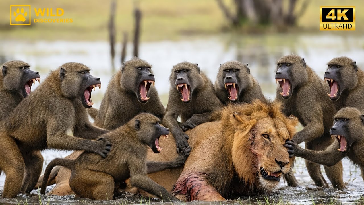 Wild Kenya | When Baboons Challenge the King of the Savannah – Wild Animal Documentary