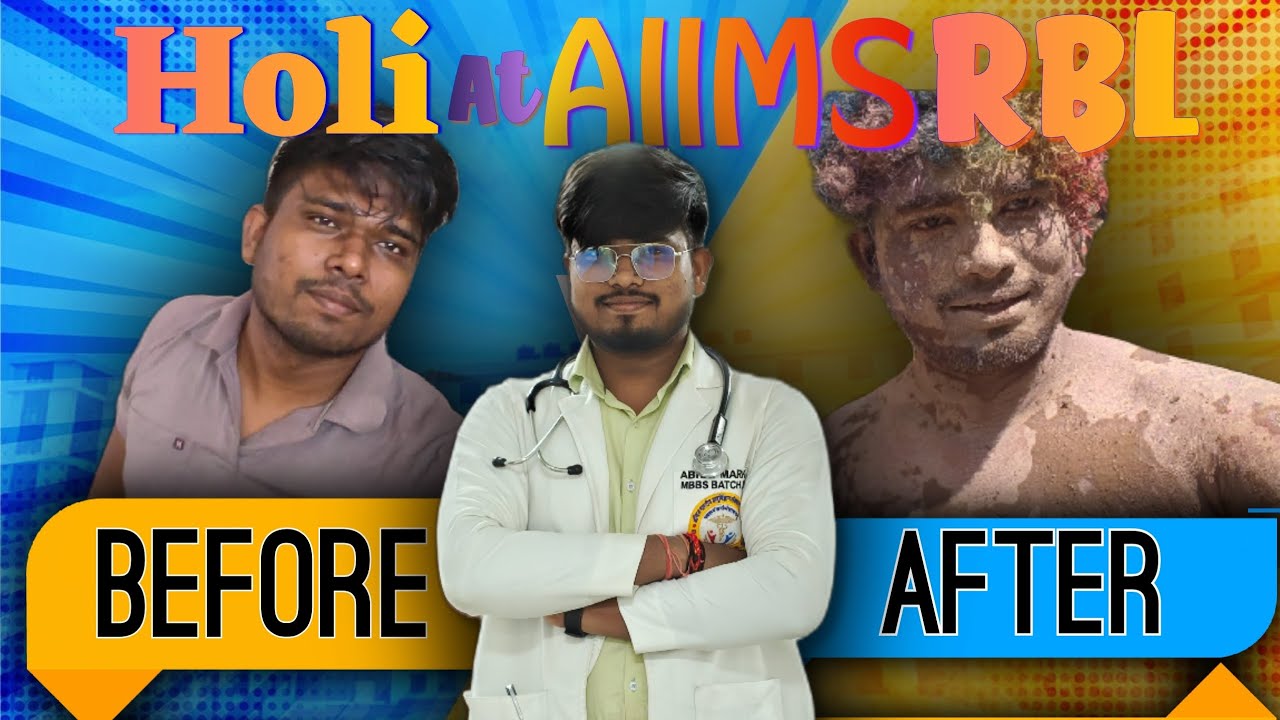 Holi in Medical College Be Like… 😭🎉 | AIIMS Raebareli