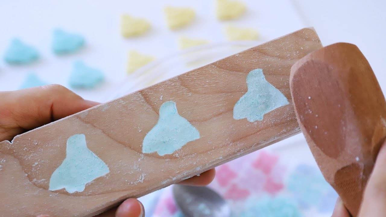 How to make Birds shaped Wasanbon Candies Japanese Traditional Candy Wagashi Making