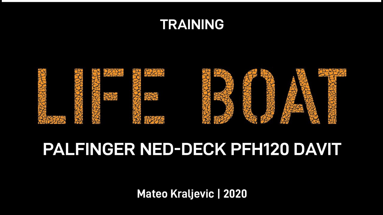 Lifeboat training | Basics | Palfinger davit