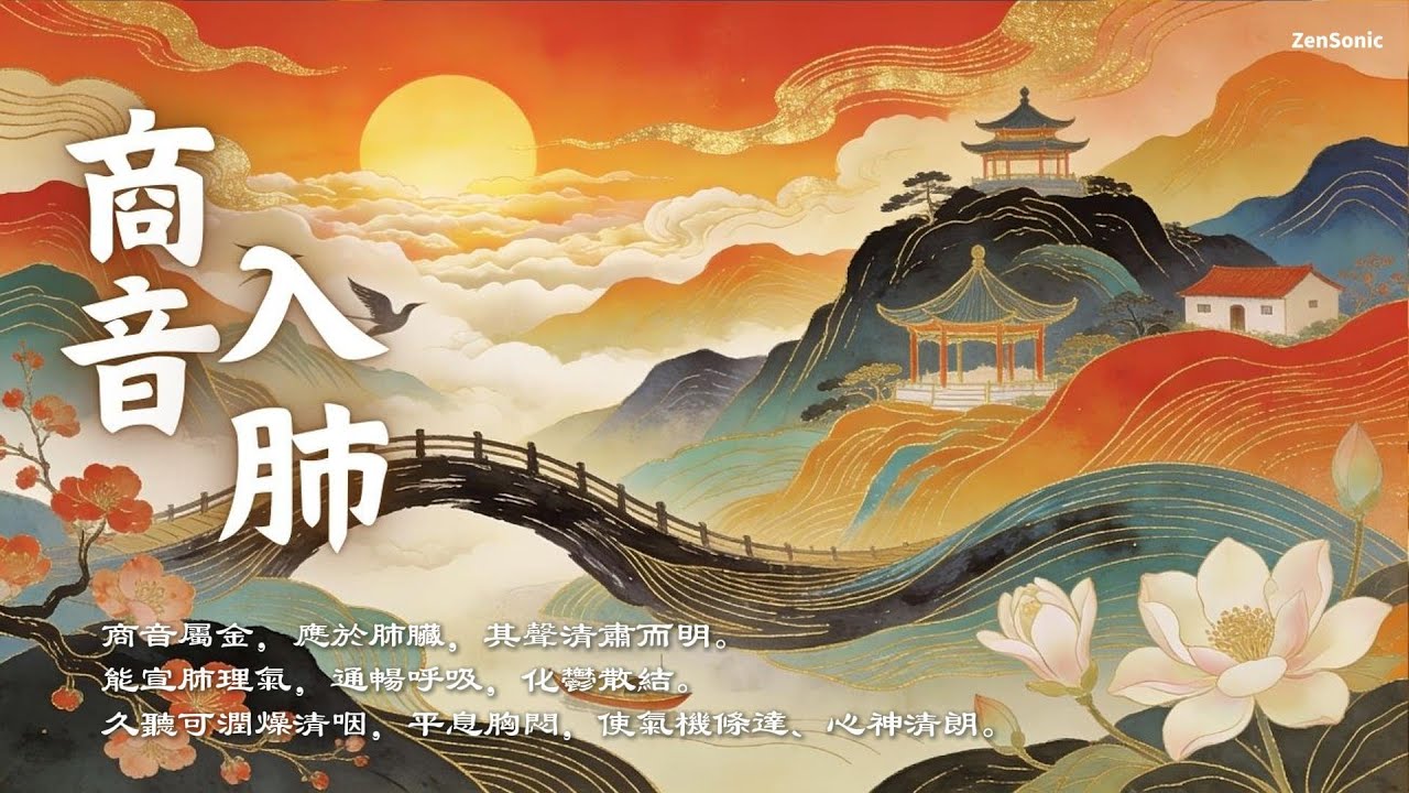 五音金律入肺｜商音調氣安神・舒悲理氣・清心靜養之音｜中醫聲波療癒・Shang Tone Relaxing Music ｜Zen Meditation & Relaxation Music