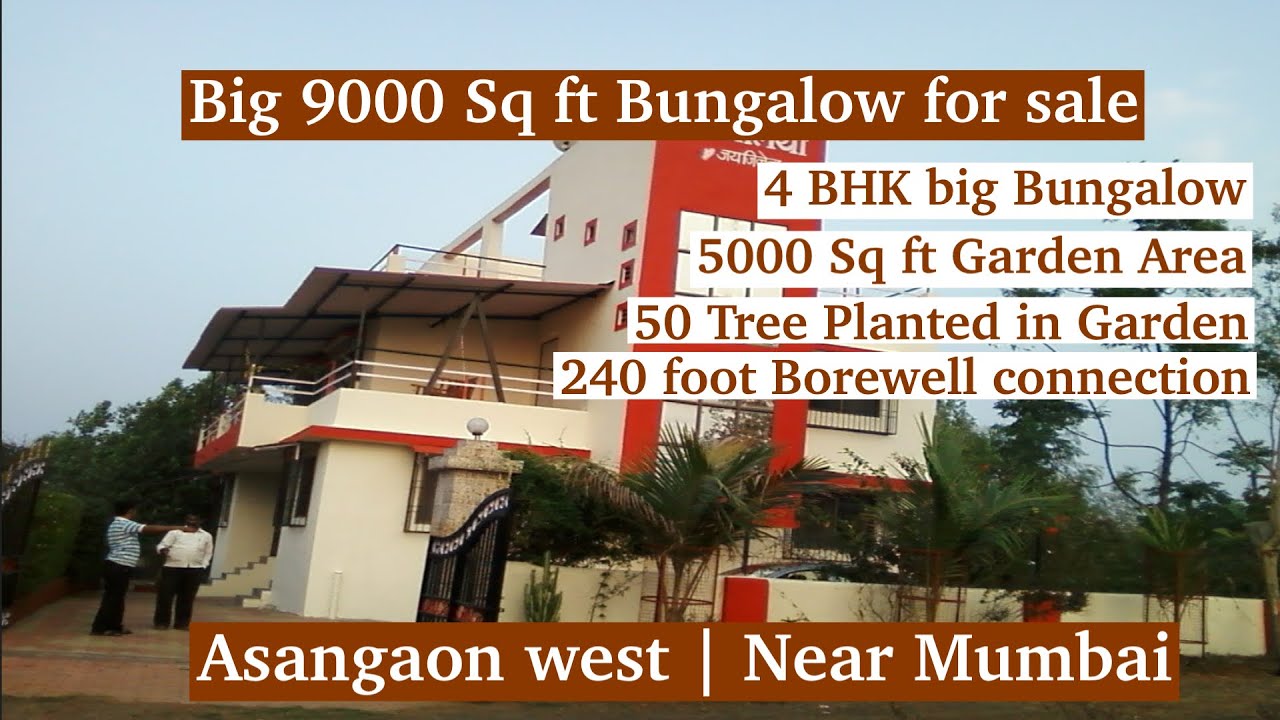 9000 Sq Ft Luxurious Bungalow for Sale Near Manas Mandir, Asangaon West Near Mumbai