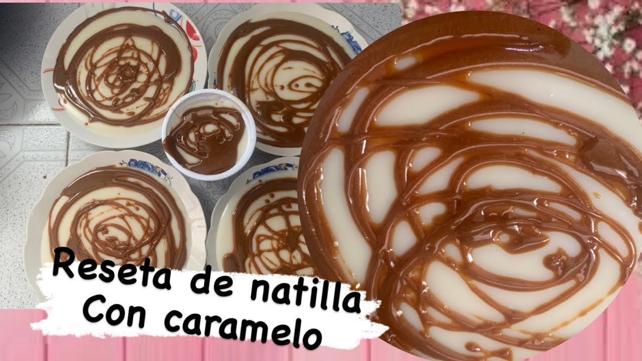 Cómo hacer natiflan /receta  fácil de natilla con caramelo