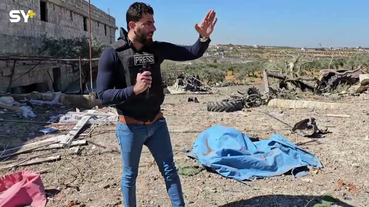 شهيد و5إصابات بغارات روسية استهدفت ورشة للنجارة والموبيليا غرب ادلب .