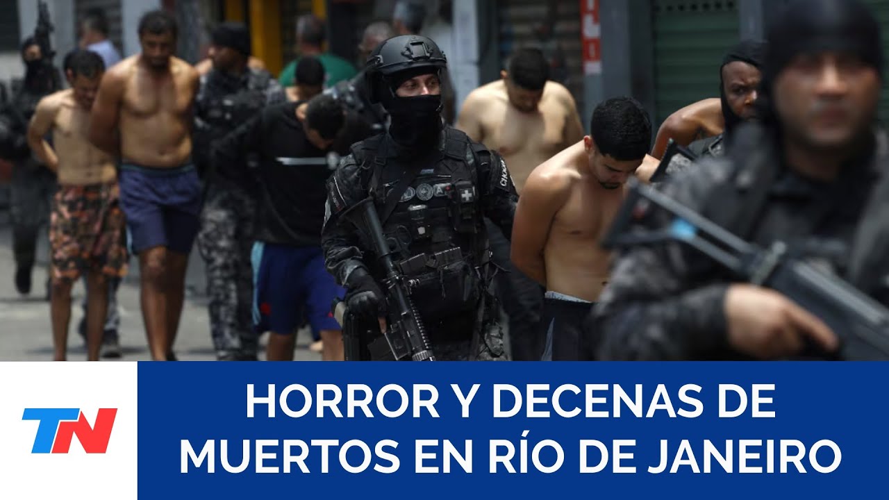 HORROR EN BRASIL: La reacci&oacute;n de los vecinos de R&iacute;o de Janeiro tras el operativo contra los narcos